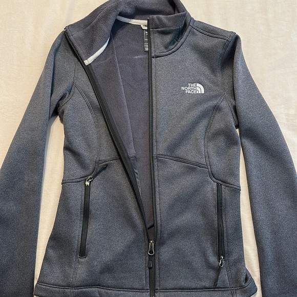 The North Face Agave Fleece Jacket Long Sleeve C656 Dark Gray XS - Picture 2 of 4